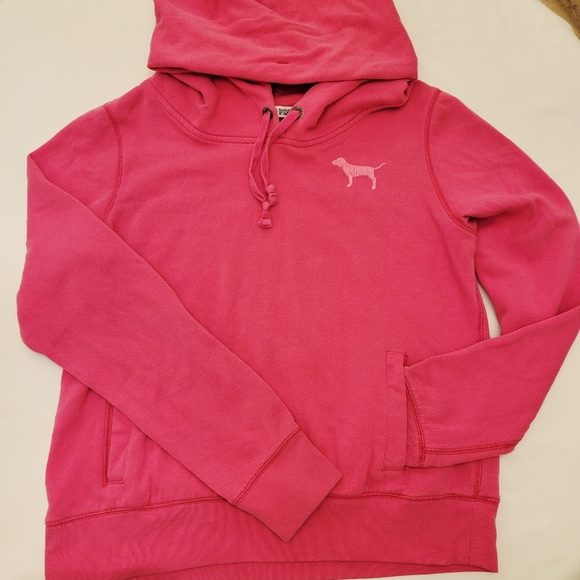 PINK Victoria's Secret Tops - Y2K Victoria's Secret LOVE PINK Hoodie|Large|Pink In Color